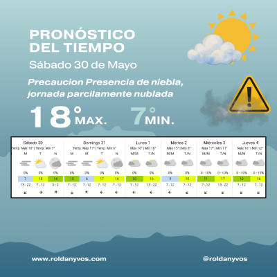 Alerta por niebla en Roldán: recomiendan extremar los cuidados al circular por rutas y caminos