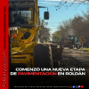 Roldán: comenzó una nueva etapa del Plan Integral de Pavimentación sobre calle Santa Rosa