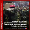 Fue a festejar el triunfo de Argentina y terminó internado por la explosión de un fuego artificial en Roldán