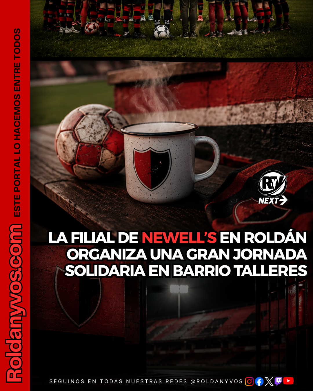 La Filial Newell’s Roldán realizará una jornada solidaria con olla y merienda popular